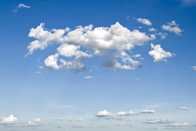 clouds, sky, atmosphere, blue sky, cloudscape, white clouds, cloudy, nature, day, daylight