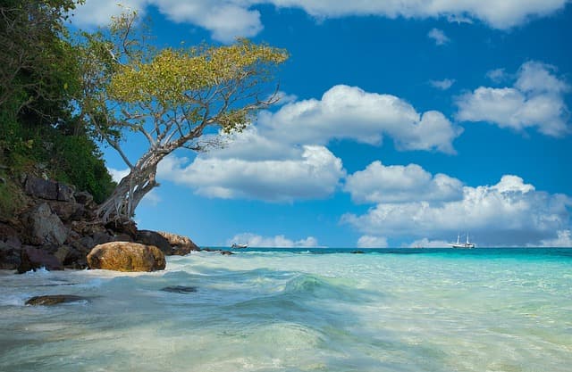 beach, sea, sand, thailand, bamboo beach, bamboo, blue, nature, summer, vacations, blue sky, luxury, asia, hell, sky, sunny, travel, relaxation, relax