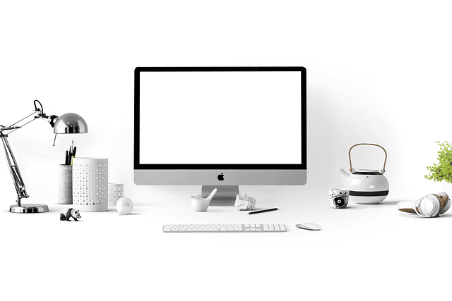 apple, computer, desk, workspace, work place, white, imac, desktop, apple devices, mockup, office, home office, lamp, monitor, screen, technology, modern, tidy, computer, computer, computer, computer, computer, office, technology