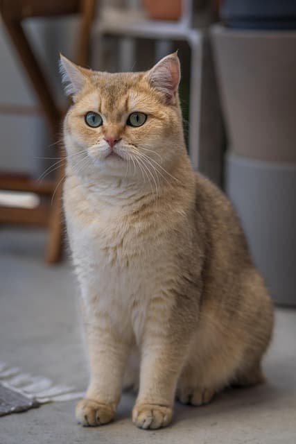 british shorthair, breed cat, cat, nature, domestic animal, animal, beige, pet, sitting, view, fur, smooth, relaxed