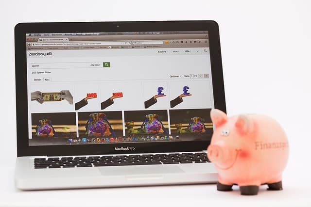 piggy bank, save up, laptop, cash injection, money, finance, economical, pig, save money, research, picture, image material, search query, pixabay