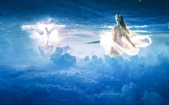 angel, nature, clouds, landscape, woman, female, beautiful, revenge, evil, hd wallpaper, fantasy, wallpaper, manipulation, dream, earth, dark, destiny, free image, royalty free, hope, astronomy, blue hope, blue angel, blue evil